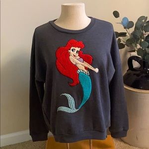 DISNEY Princess Ariel Crewneck Sweatshirt MEDIUM